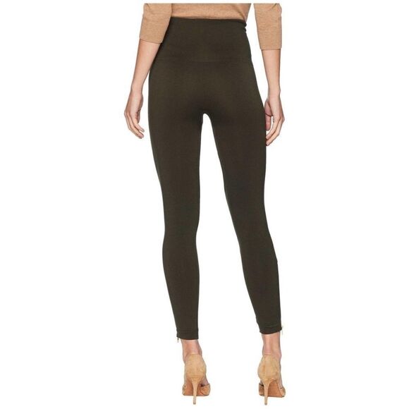 Spanx Green Zipper Ankle Detailing High Waist Seamless Leggings Contemporary - Picture 3 of 16